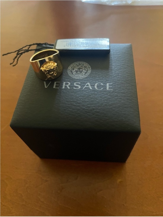 Versace Other - Versace Gold Vermeil Medusa Ring. Size 7